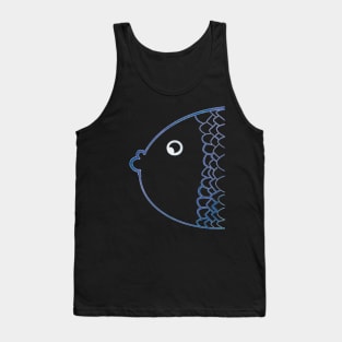 Colorful karp rainbow blue Tank Top